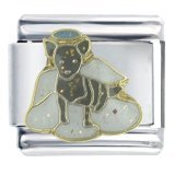 Pugster Enamel Paint Angel Chihuahua Stainless Steel X2 Dog Animal Types Italian Charm Link 